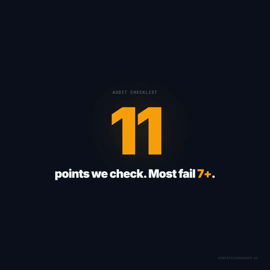 The Electrician Website Audit Checklist: 11 Things We Check (And Most Sites Fail)